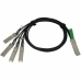 Stevige UTP-netwerkkabel categorie 6 CISCO QSFP-4SFP10G-CU3M=  