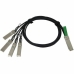 UTP категория 6 твърд мрежови кабел CISCO QSFP-4SFP10G-CU3M=  