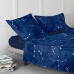 Drap housse HappyFriday Blanc Cosmos Multicouleur 90 x 200 x 32 cm