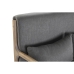 Sofá de 2 Lugares DKD Home Decor Cinzento escuro Madeira da borracha 122 x 85 x 74 cm