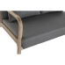 Двухместный диван DKD Home Decor Темно-серый древесина каучукового дерева 122 x 85 x 74 cm