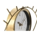 Reloj de Pared Home ESPRIT Dorado Metal 29 x 4 x 22 cm