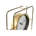 Reloj de Mesa Home ESPRIT Dorado Metal Cristal 21,8 x 6 x 21,8 cm