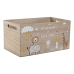 Dekoratiivne karp Home ESPRIT Mitmevärviline Naturaalne Puit MDF 36 x 21 x 18 cm