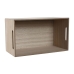Декоративна кутия Home ESPRIT Многоцветен Естествен Дървен MDF 36 x 21 x 18 cm