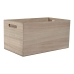 Dekorasjonsboks Home ESPRIT Flerfarget Naturell Tre MDF 36 x 21 x 18 cm