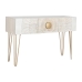 Console Home ESPRIT Blanc Doré Métal Bois de manguier 120 x 38 x 76 cm