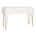 Consola Home ESPRIT Blanco Dorado Metal Madera de mango 120 x 38 x 76 cm