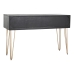 Consola Home ESPRIT Negro Dorado Metal Madera de mango 120 x 38 x 76 cm