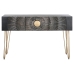 Console Home ESPRIT Nero Dorato Metallo Legno di mango 120 x 38 x 76 cm