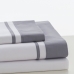 Prešívané obliečky bez výplne Alexandra House Living Marbella Oceľová sivá 150 cm posteľ 4 Kusy