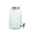 Vattendispenser Home ESPRIT Blå Rostfritt stål Glas 3,6 L 16 x 21 x 26 cm