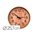 Reloj de Pared Q-Connect KF16952 Ø 25,7 cm Madera