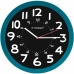 Relógio de Parede Q-Connect KF11214 Ø 30 cm Azul Alumínio Plástico Moderno