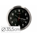 Настенное часы Q-Connect KF16953 Чёрный Ø 35,5 cm