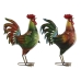 Figura Decorativa Home ESPRIT Multicolor Galo 34,3 x 14 x 48,3 cm (2 Unidades)