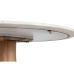 Jedálenský stôl Home ESPRIT Biela Prírodná Mramorové Agátové drevo 115 x 115 x 76 cm