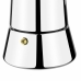 Italian Coffee Pot Monix M630004 Steel Silver 4 Cups