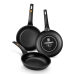 Non-stick frying pan BRA Sartén Efficient Ø 22 cm Musta Alumiini