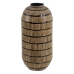 Vase Black Beige Bamboo 23 x 23 x 50 cm