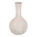 Vase Creme aus Keramik Sand 19 x 19 x 35 cm