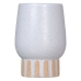 Vase White Ceramic 12,5 x 12,5 x 18 cm