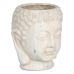 Cache-pot Crème Terre cuite Buda Oriental 17,1 x 16,6 x 20 cm