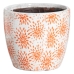 Set of Planters Orange Terracotta 19 x 19 x 17 cm Circular (2 Units)