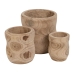 Set de jardiniere Natural Lemn de paulownia 44 x 44 x 46 cm (3 Unități)