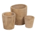 Set de jardiniere Natural Lemn de paulownia 32 x 32 x 32 cm (3 Unități)