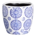 Set of Planters Blue Terracotta 19 x 19 x 17 cm Circular (2 Units)