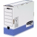 File Box Fellowes Blue White A4 100 mm (10 Units)