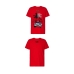 Camiseta de Manga Corta Hombre RADIKAL YOU NEVER RUN ALONE Rojo M