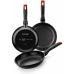 Set of Frying Pans Monix M240000 Black