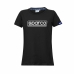 Camiseta de Manga Corta Mujer Sparco S01325NR2M Negro (M)