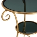 Mesa de apoio Dourado Cristal Ferro 66 x 60 x 62 cm