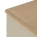 Comodino Crema Naturale Legno di abete Legno MDF 48 x 36 x 61 cm