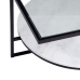 Konferenčný stolík Biela Čierna Sklo Mramorové Železo 80 x 80 x 46,5 cm