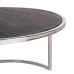 Set of 2 tables Brown Silver Stainless steel Mango wood 75 x 75 x 41 cm (2 Units)