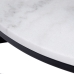 Senterbord Hvit Svart Krystall Marmor Jern 80 x 80 x 46,5 cm
