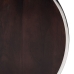 Juego de 2 mesas Marrón Plateado Acero Inoxidable Madera de mango 75 x 75 x 41 cm (2 Unidades)
