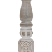 Candelabro Branco Natural Ferro Madeira de mangueira 14 x 14 x 38 cm