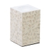 Kynttilänjalka Beige Helmiäinen Puu MDF 10,5 x 10,5 x 16 cm