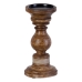 Kerzenschalensatz Braun Eisen Mango-Holz 14 x 14 x 38 cm (3 Stück)