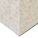 Bougeoir Beige Nacre noire Bois MDF 10,5 x 10,5 x 16 cm