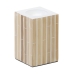 Kaarshouder Beige Bamboe Hout MDF 10,5 x 10,5 x 16 cm