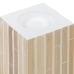 Ljusstakar Beige Bambu Trä MDF 10,5 x 10,5 x 16 cm