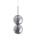 Suspension Argenté Verre Fer 28 W 220-240 V Ø 15 cm 15 x 15 x 120 cm