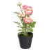 Decoratieve plant Polyester Polyethyleen Ijzer Bloem 12,5 x 12,5 x 37 cm