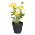 Dekorativ Plante Polyester Polyetylen Jern Blomster 12,5 x 12,5 x 37 cm